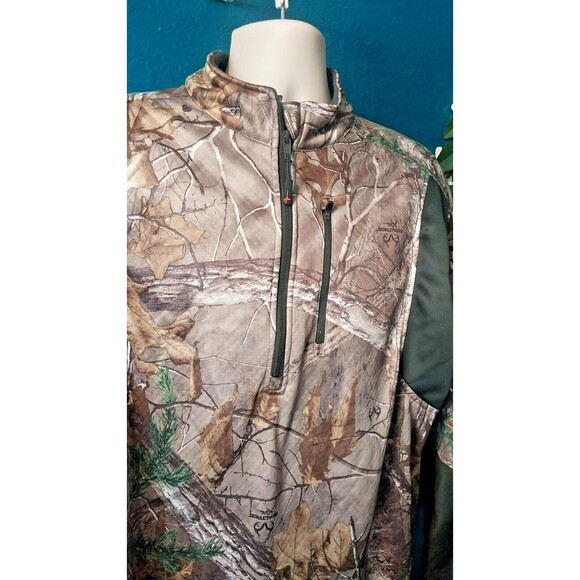 RealTree Habit Camouflage Lite Fleece Lined Full Zip Size 2XL - Picture 2 of 10